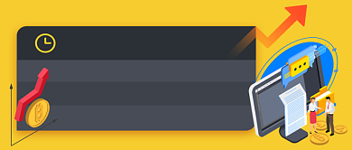 比特币暴涨手绘卡通公众号首图背景