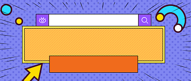 蓝色卡通企业内推招聘公众号首图背景