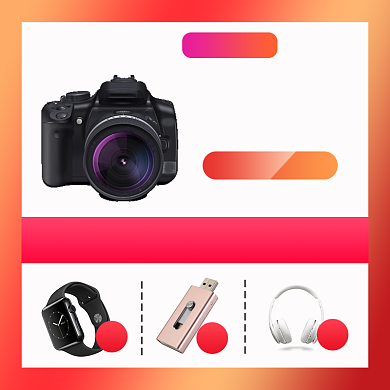 双十二预定送好礼电器红色主图直通车背景