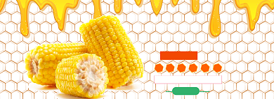 天然玉米电商促销banner海报背景