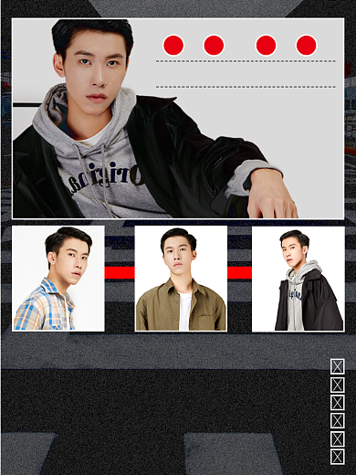 简约双十一男装冬装上新折扣活动海报背景