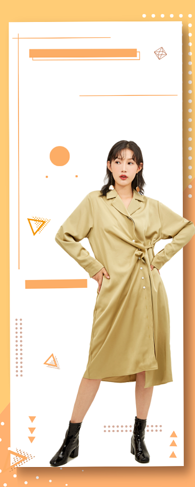 秋冬上新女装服装活动促销易拉宝背景