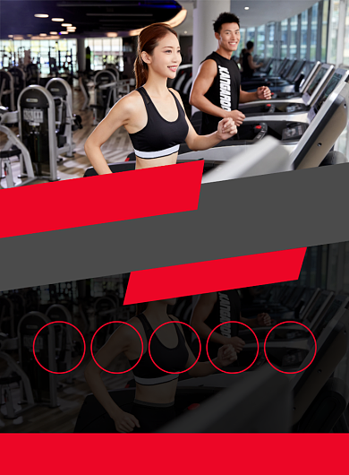 健身馆活动宣传印刷海报背景