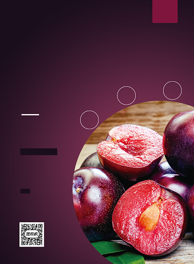 李子新鲜水果果园红李子背景