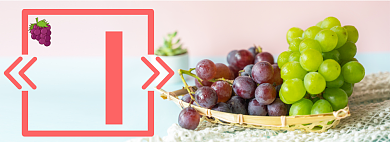 夏季水果葡萄促销banner背景