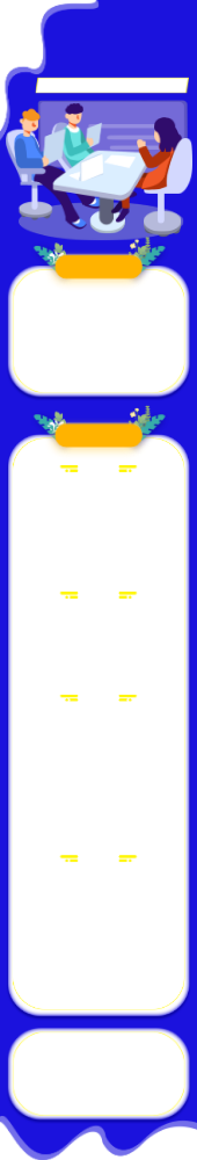 蓝色插画企业公司招聘求职文章长图背景