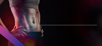 时尚炫彩免费有氧运动代金券背景