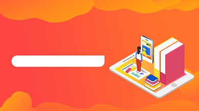 高考冲刺课程红色简约插画手机横图背景