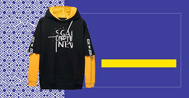 秋冬季上新蓝色男装海报背景