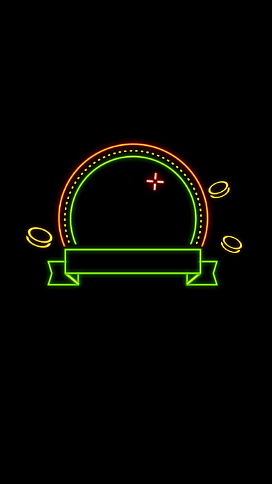 双十一大促霓虹灯光效电商直播间挂件背景