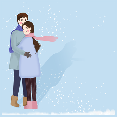 总会在这样的季节想起你冬方形配图背景