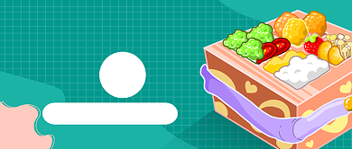 绿色卡通美食半价促销公众号首图背景