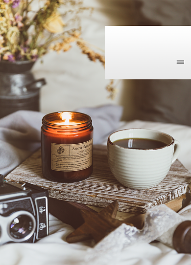 精致的旅行静享咖啡生活背景