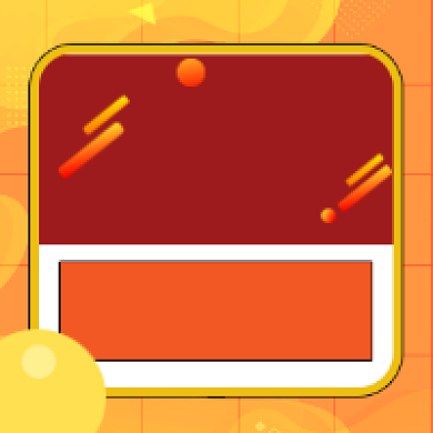 直播福利大放送橙色几何公众号次图背景