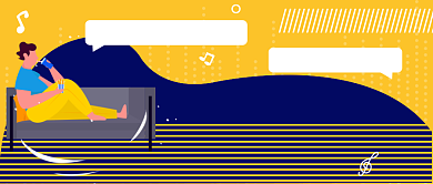 周末雨天宅家记公众号首图背景