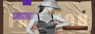 女装新势力周秋上新服装电商banner背景