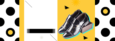 男鞋皮鞋上新淘宝电商banner图背景