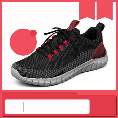 红色国庆运动鞋男鞋女鞋促销活动直通车背景