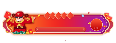 除夕夜财神爷发现金红包胶囊背景