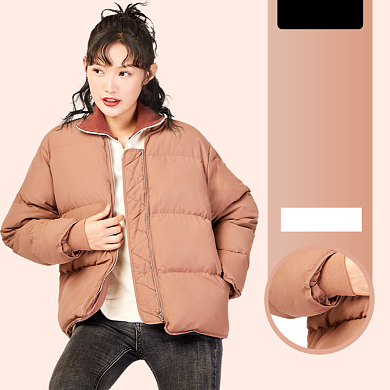 双11服装女装冬装羽绒服主图直通车背景