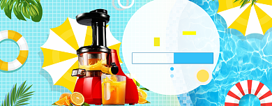 天猫狂暑季数码特惠背景