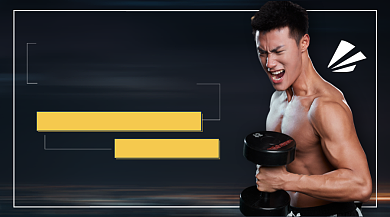 健身锻炼运动课堂教育课程封面背景