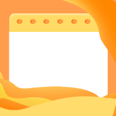 寄语正能量橙色几何公众号次图背景