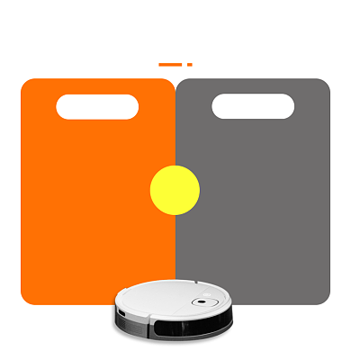 智能扫地机器人功能对比图简约主图背景