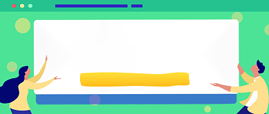 绿色卡通网课通用公众号首图背景