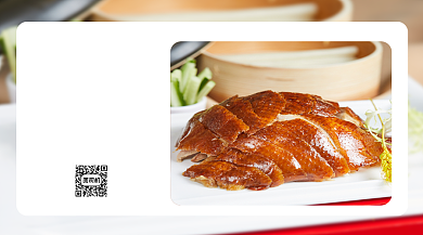 旅游美食榜手机横版海报背景