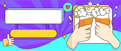 11月好运卡通公众号首图背景