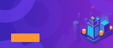 紫色2.5D基金理财公众号首图背景