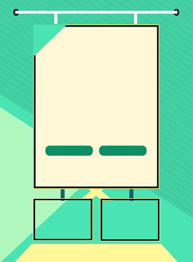 瑜伽锻炼运动健身绿色印刷海报背景