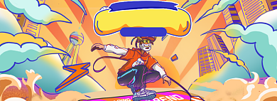 双十一国潮淘宝电商banner图背景