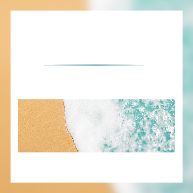 早安问候海滩清新文章配图背景