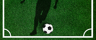 足球训练班绿色草坪公众号封面首图背景