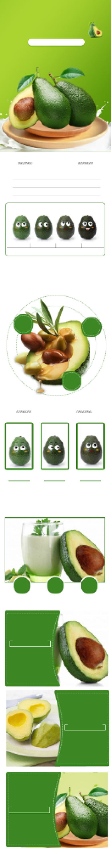 牛油果水果食品详情页背景