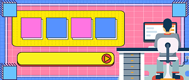 业绩冲刺手绘卡通公众号首图背景