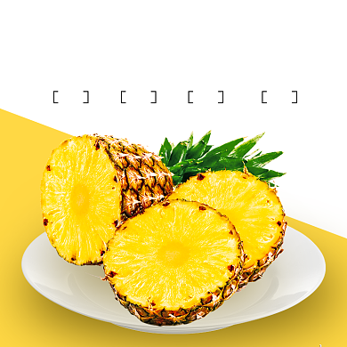 水果凤梨菠萝季节热卖背景