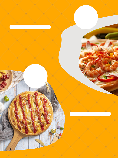 披萨小吃食品淘宝主图直通车模板背景