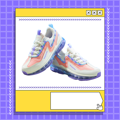 冬季上新运动鞋手绘卡通促销主图背景