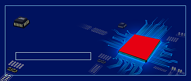 芯片制造中国芯手绘卡通公众号首图背景