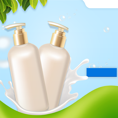 淘宝造物节洗护节沐浴露简约促销主图背景