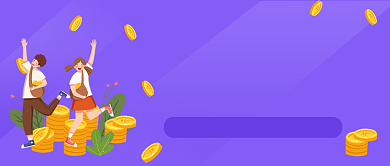 紫色理财知识分享公众号首图背景