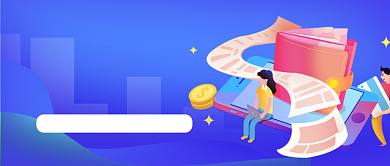 蓝色科技金融理财公众号首图背景