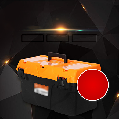 简约时尚质感五金工具箱主图背景