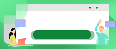 留学教育咨询绿色卡通公众号首图背景