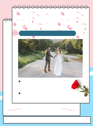 婚礼策划森系唯美印刷海报背景