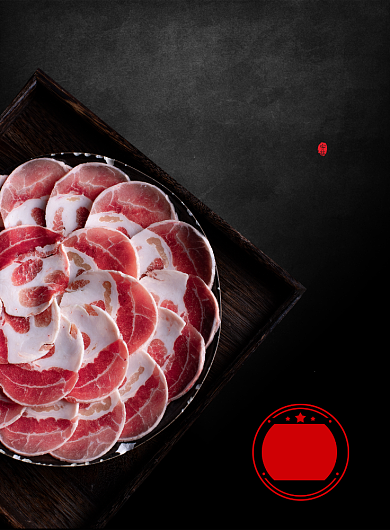 韩国烤肉清新简约大气美食海报背景