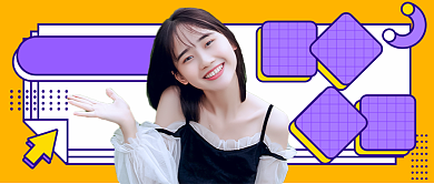 撞色2021新年新媒体首图背景